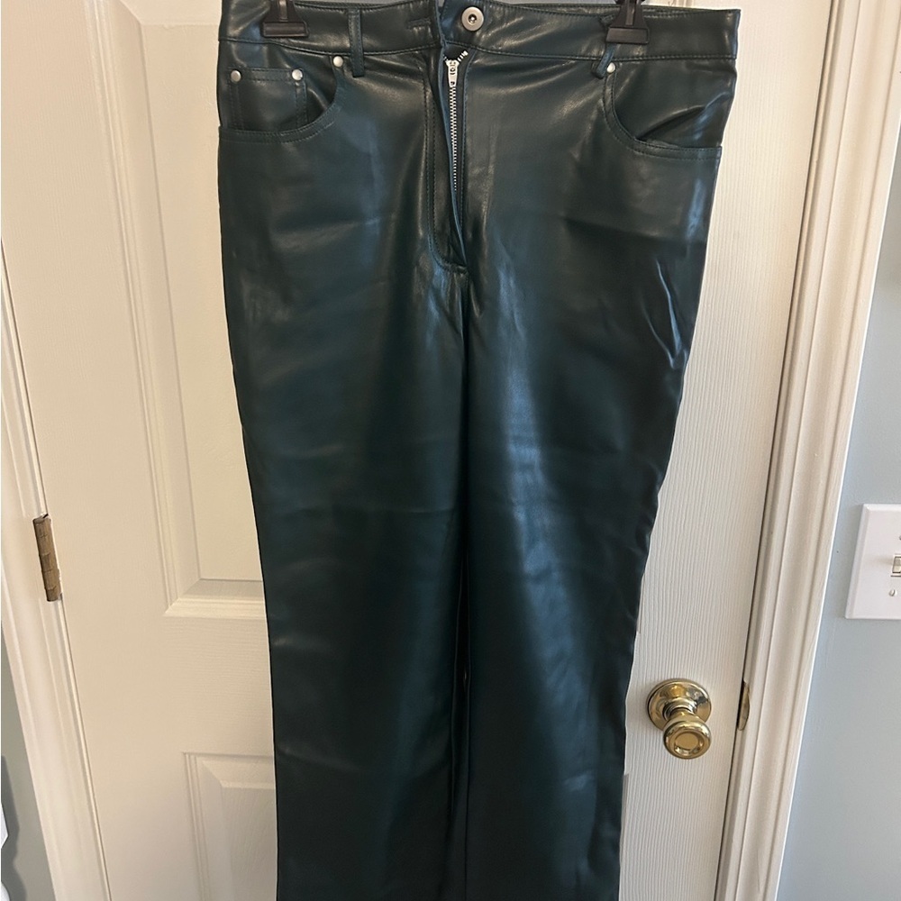 7 For All Mankind Forest Leather Pants